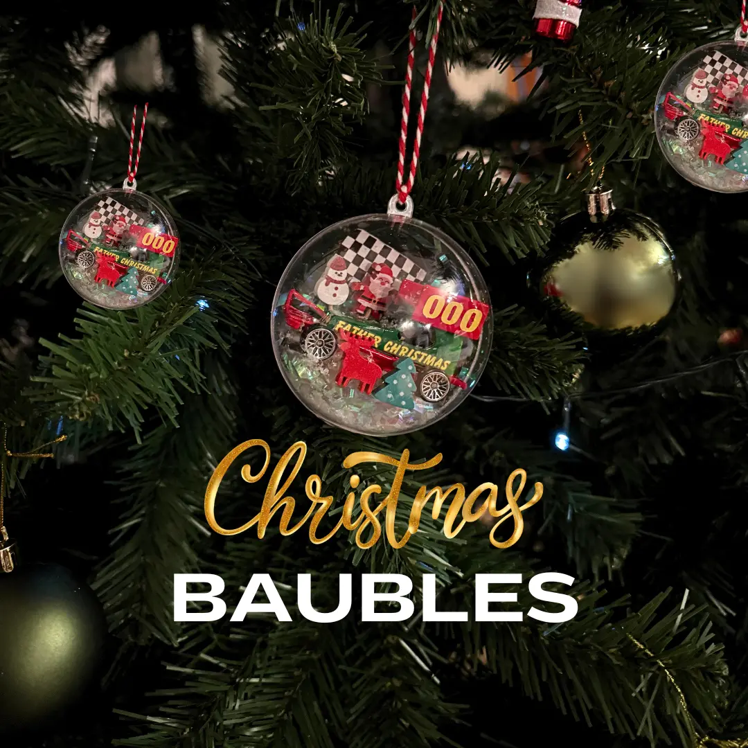 Christmas Stockcar Bauble 1