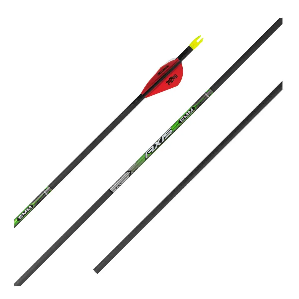Easton 5Mm Axis Factory Fletched Arrows W/ Hit Insert 1