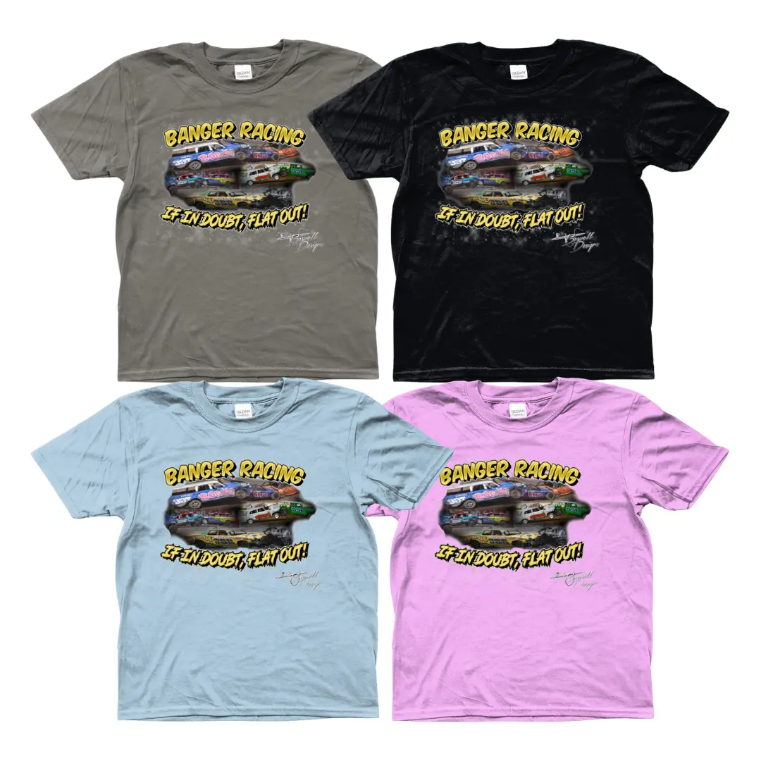 Banger Racing T-Shirts - Children's Sizes 1