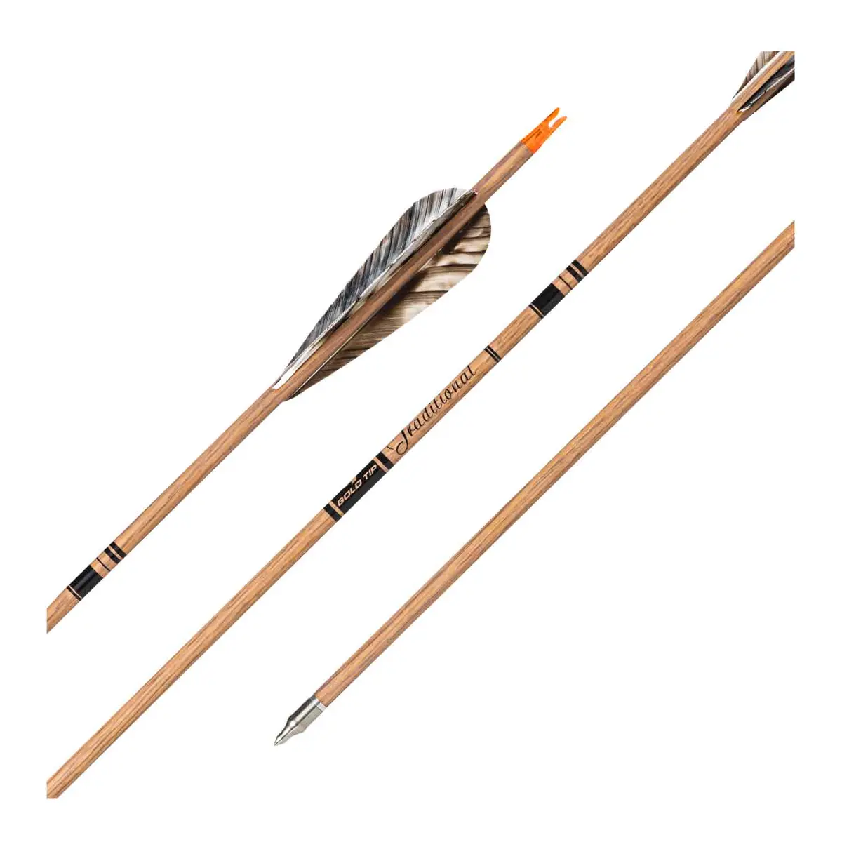 Gold Tip Wood Hunter Fletched Arrows 1