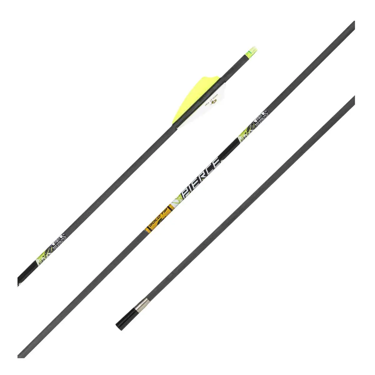 Gold Tip Pierce Fletched Arrows 1