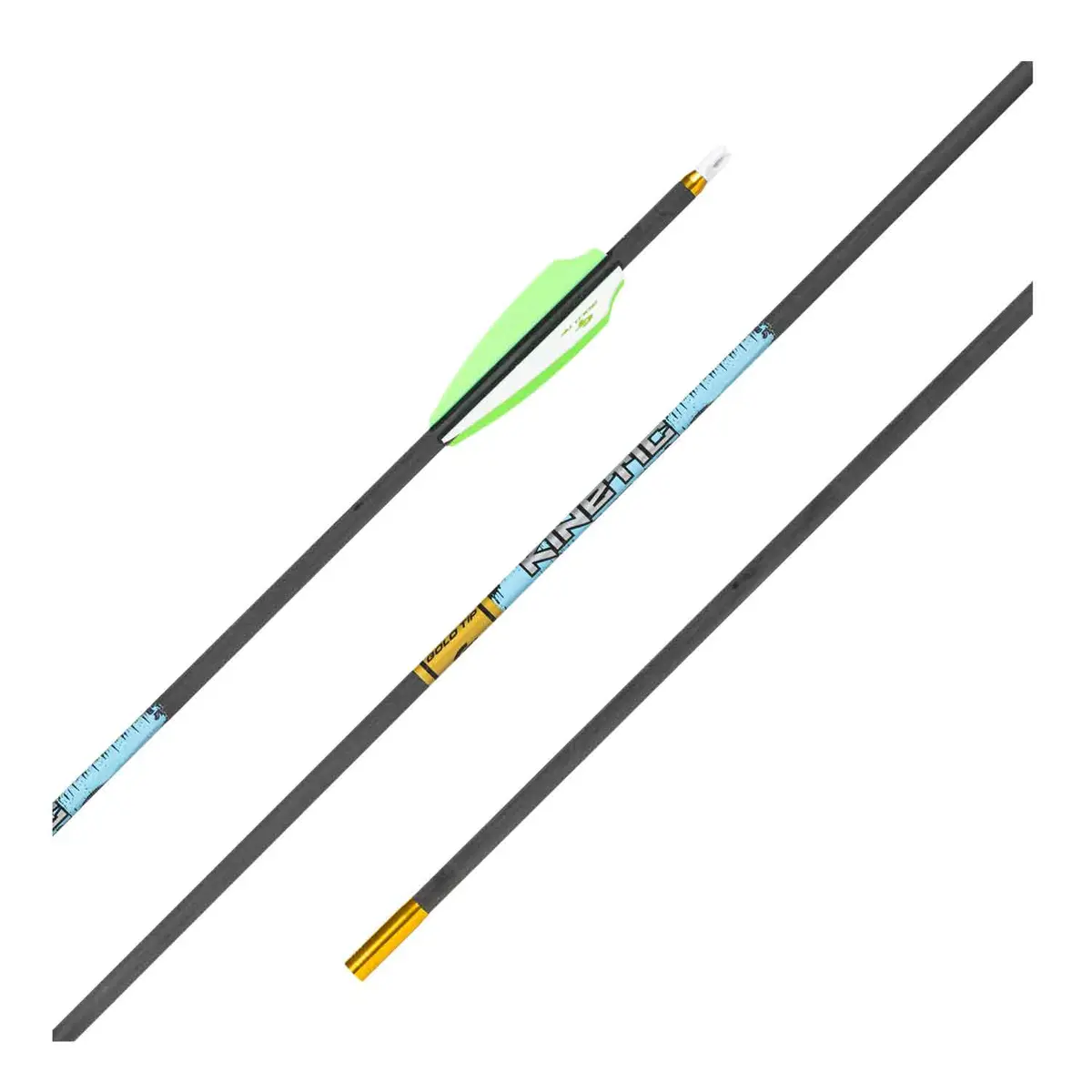 Gold Tip Kinetic Kaos Fletched Arrows 1