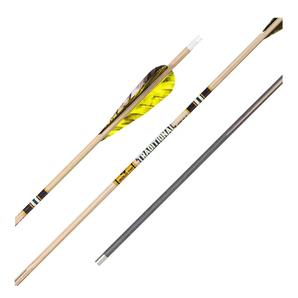 Gold Tip Traditional Classic Feather Fletched Arrows 1