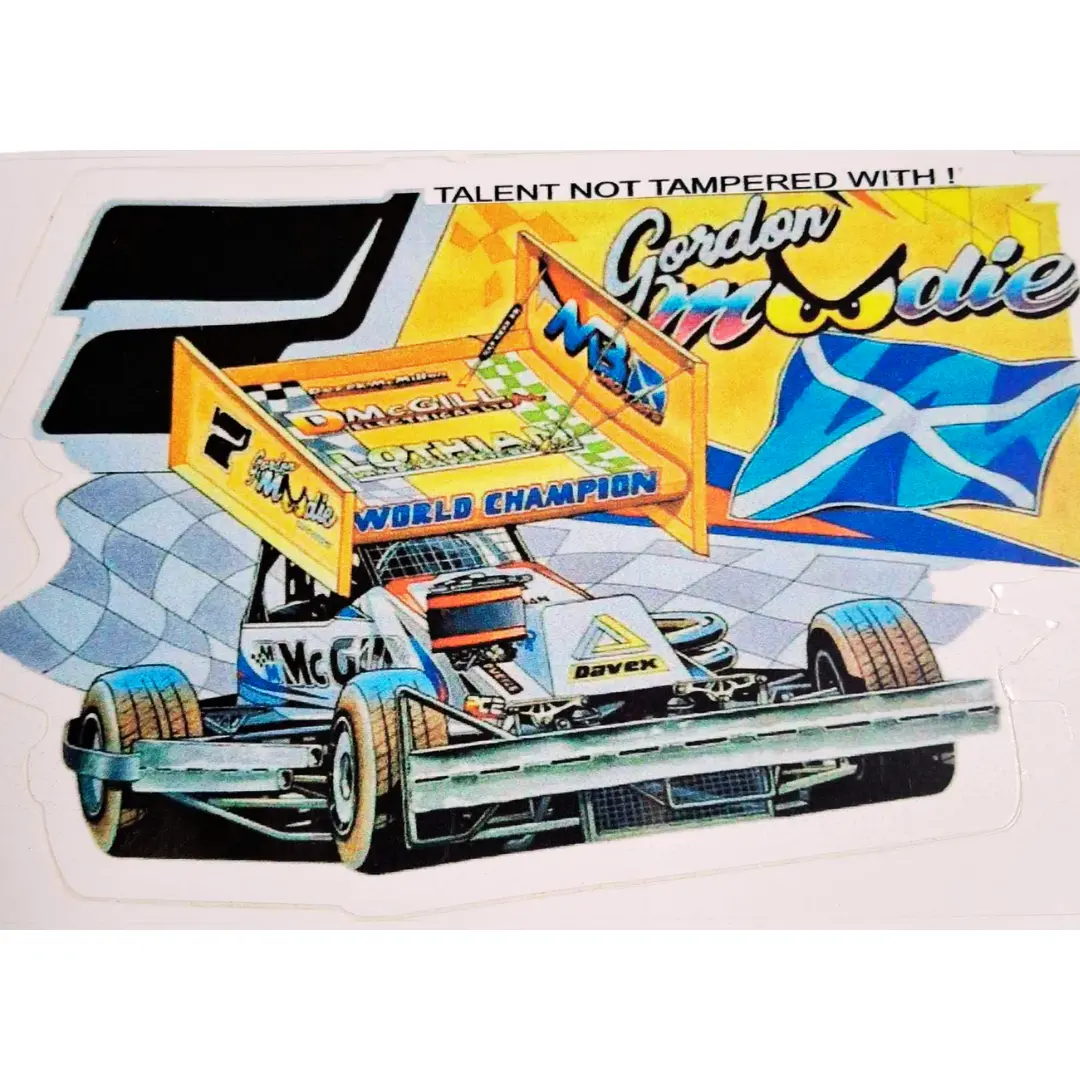 Brisca F1 Sticker #7 Gordon Moodie 1