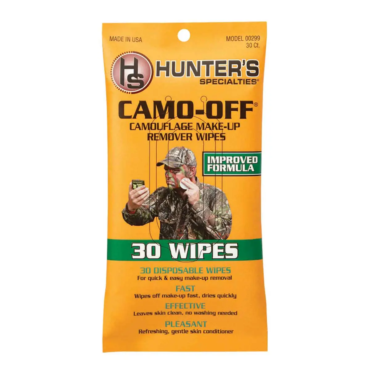 Hunters Specialties Camo-Off Make Up Remover Wipes 1