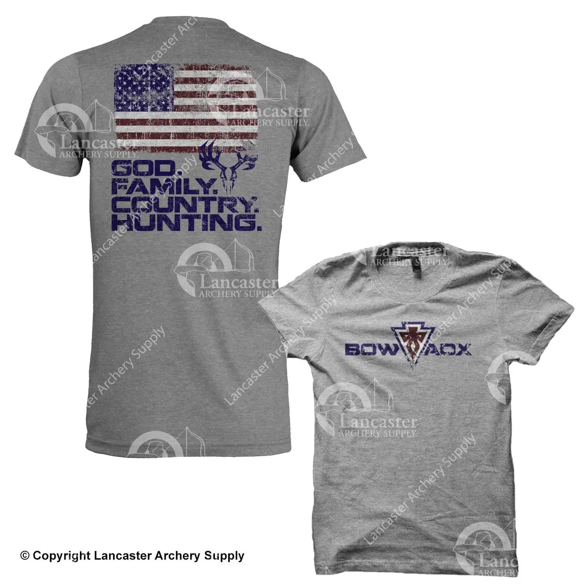 Bowadx God. Family. Country. Hunting T-Shirt 1