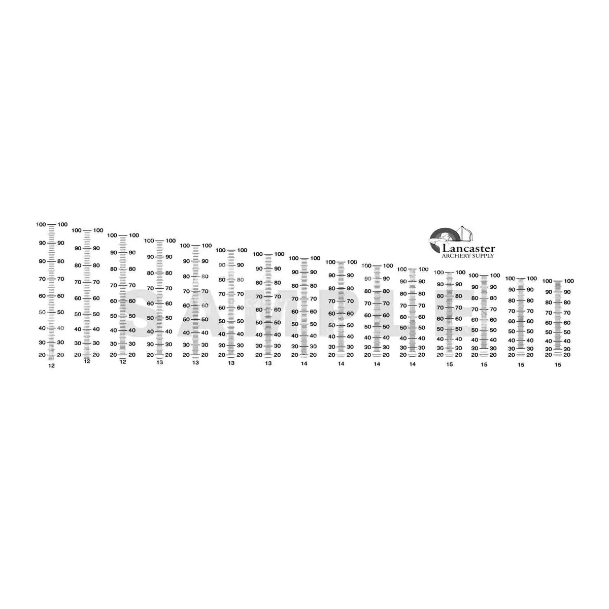 Las Calibrated Sight Scale (Reversed) 1
