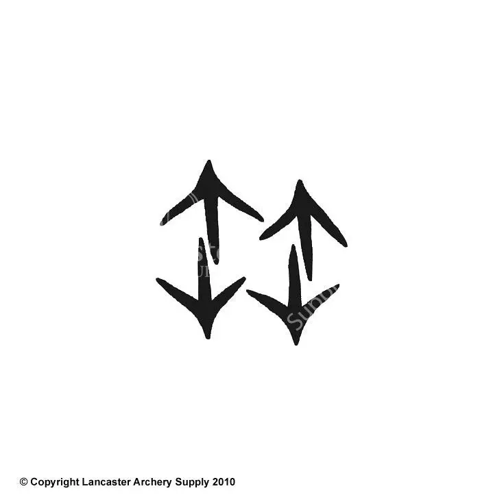 Lve Turkey Tracks Decal 1