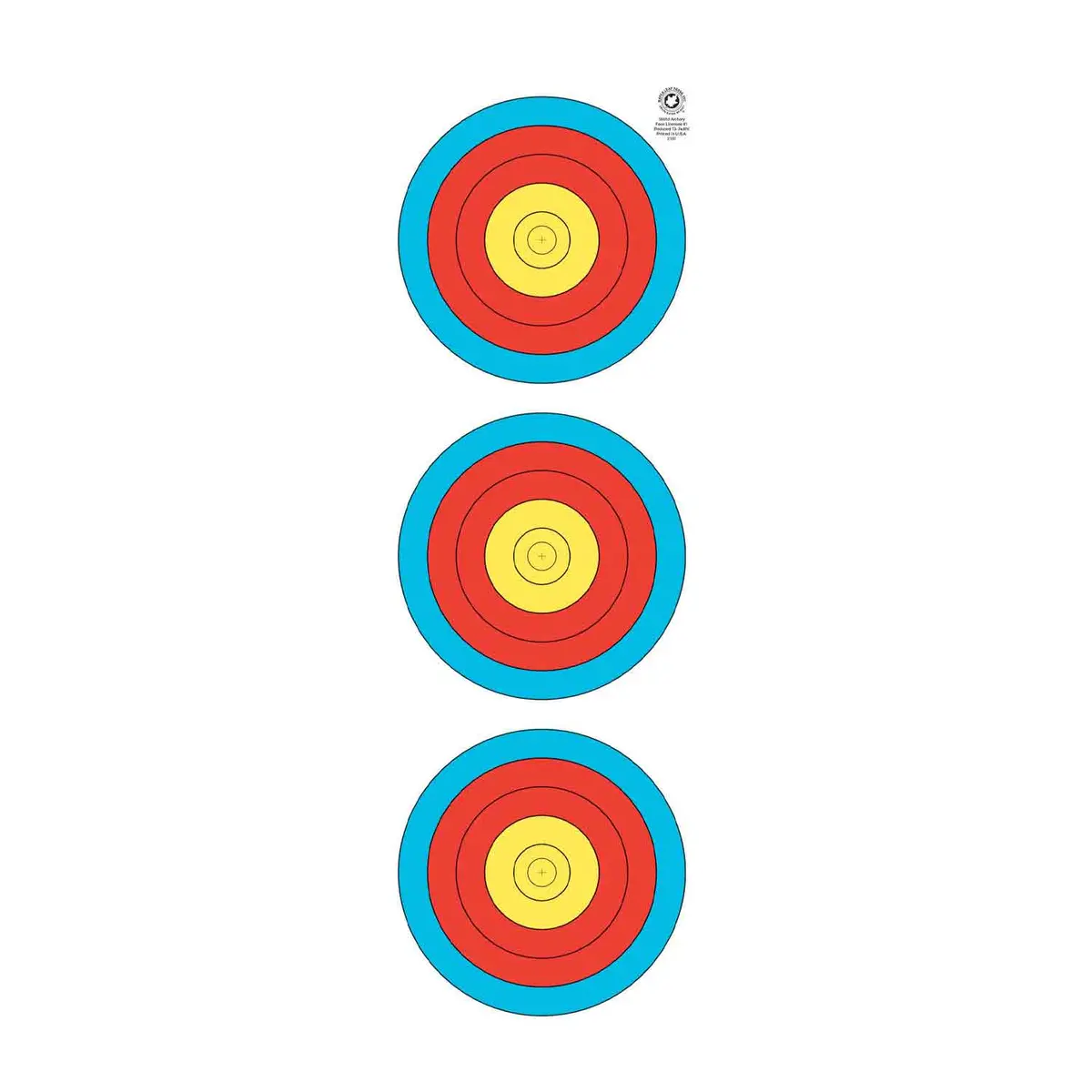 Maple Leaf Ta-60Cm Vertical 3 Spot Target Face 1