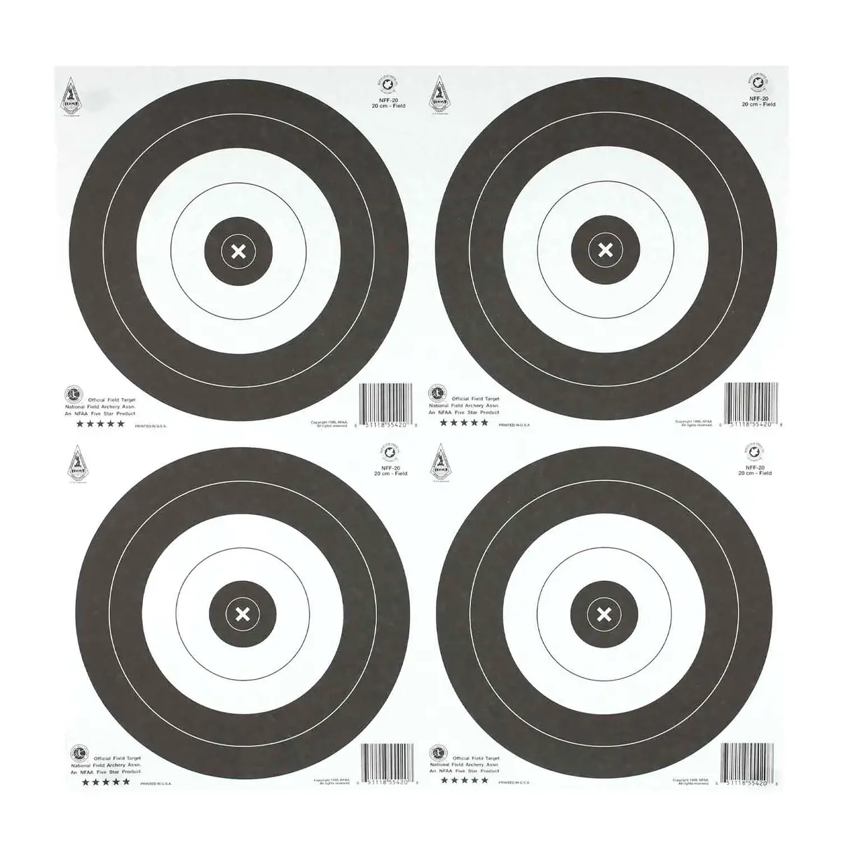 Maple Leaf 20Cm Nfaa Official Field Target Face 1