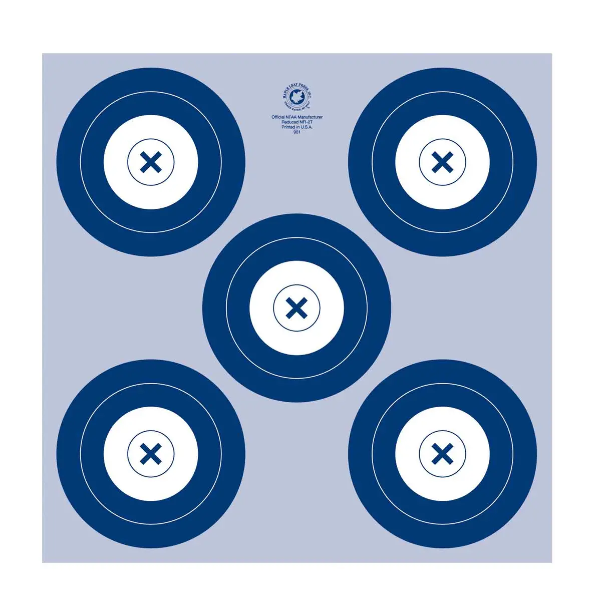 Maple Leaf 40Cm Nfaa 5 Spot Target Face 1