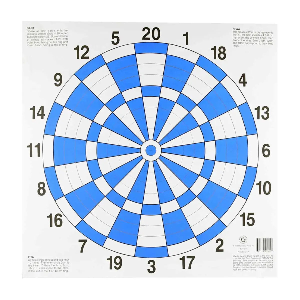 Maple Leaf 40Cm Dart Target 1