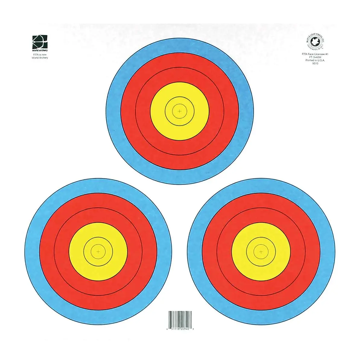Maple Leaf Ft-40Cm 3 Spot Target Face 1