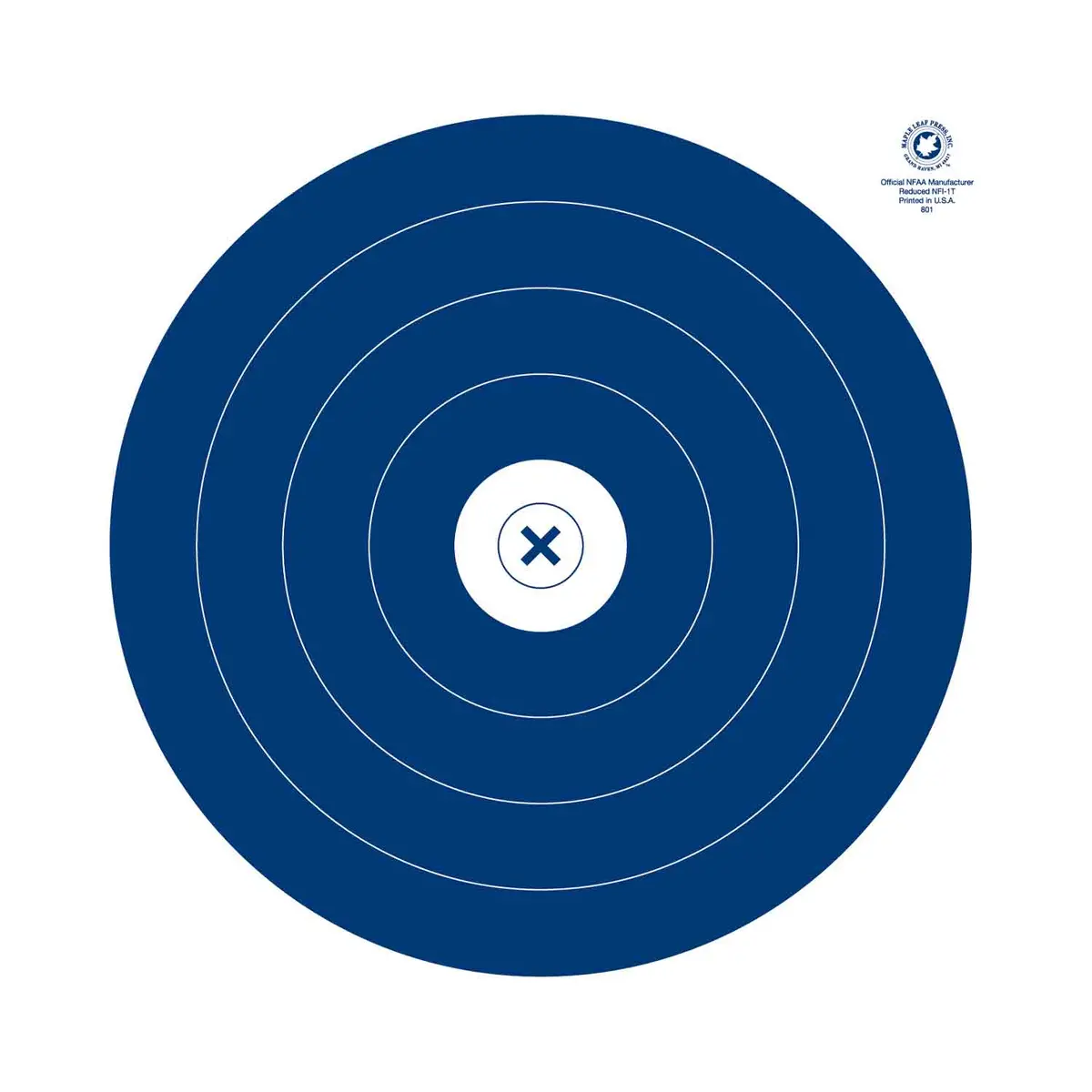 Maple Leaf Miniature Nfaa Single Spot 40Cm Target Face 1