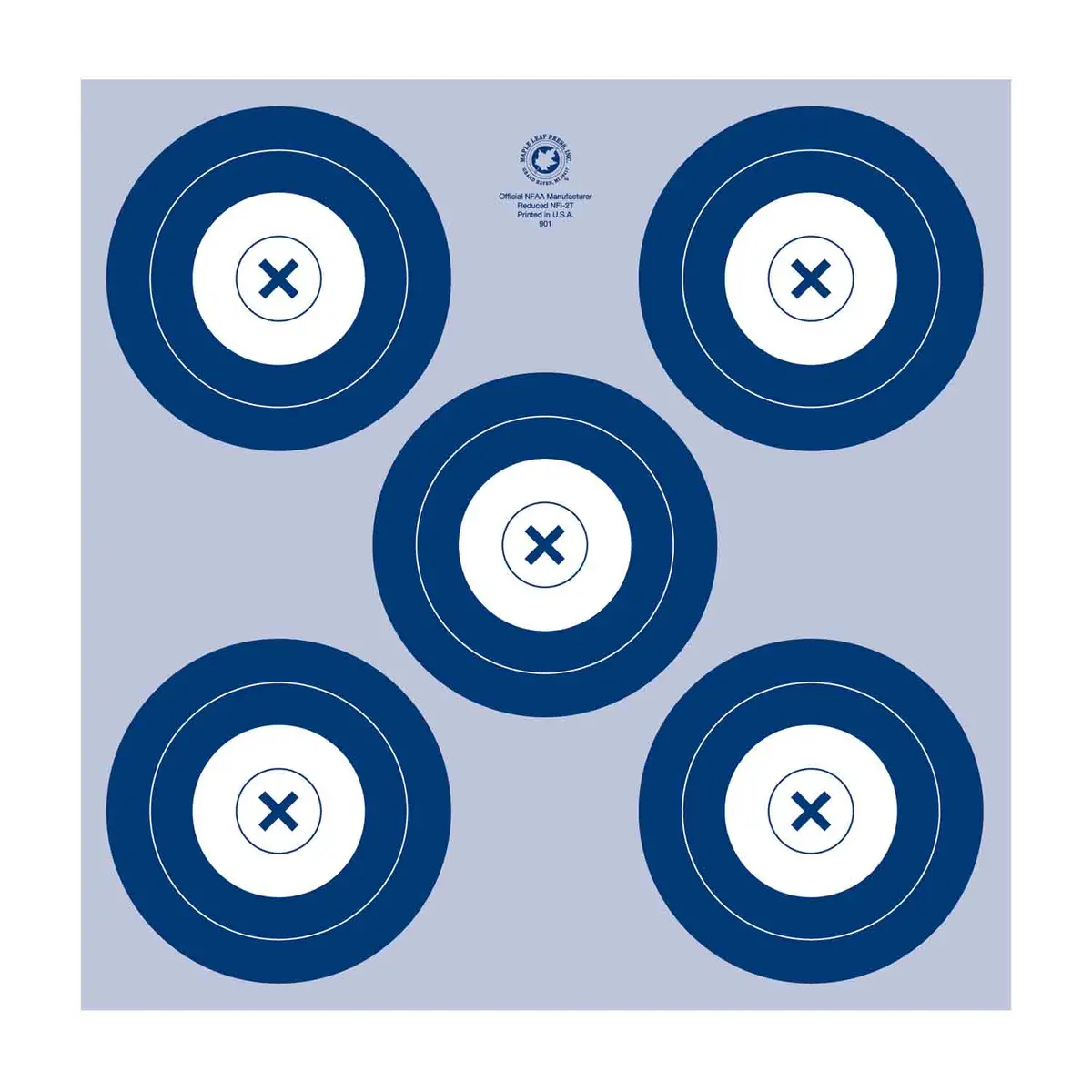 Maple Leaf Miniature Nfaa Five Spot 40Cm Target Face 1