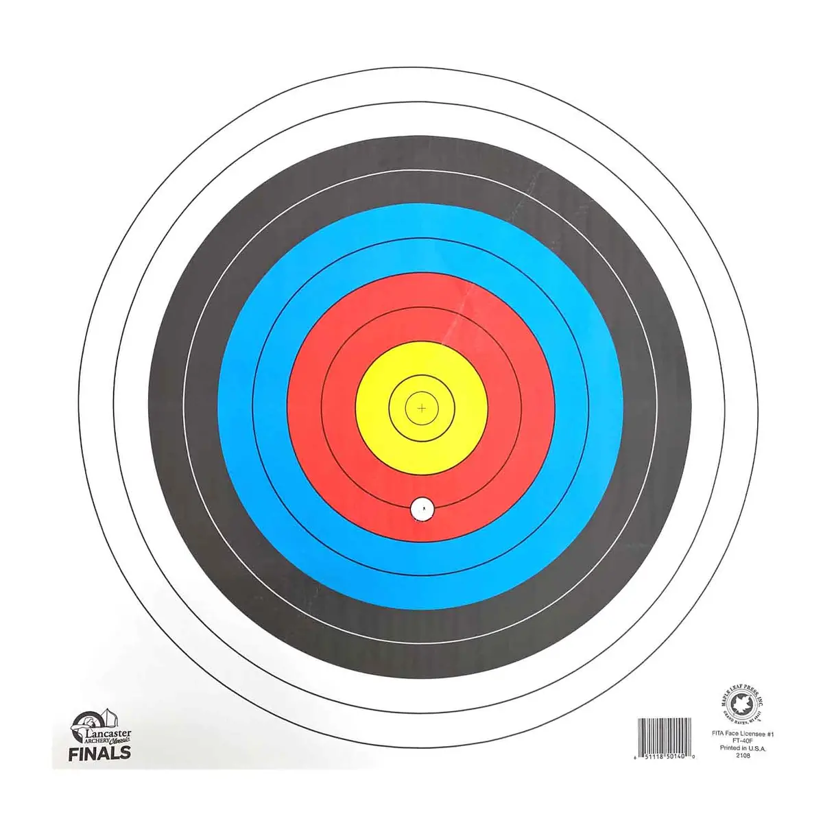 Maple Leaf Las Classic Finals 40Cm Single Spot Target Face With Bonus Ring 1