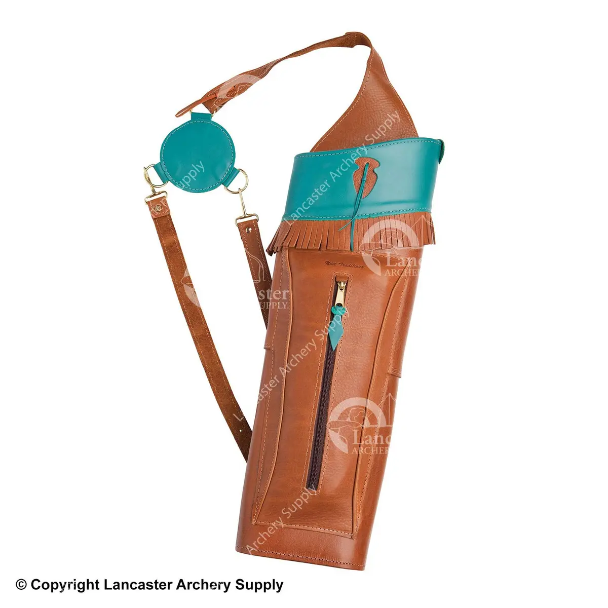 Neet T-BQ-2 Back Quiver in Turquoise Leather