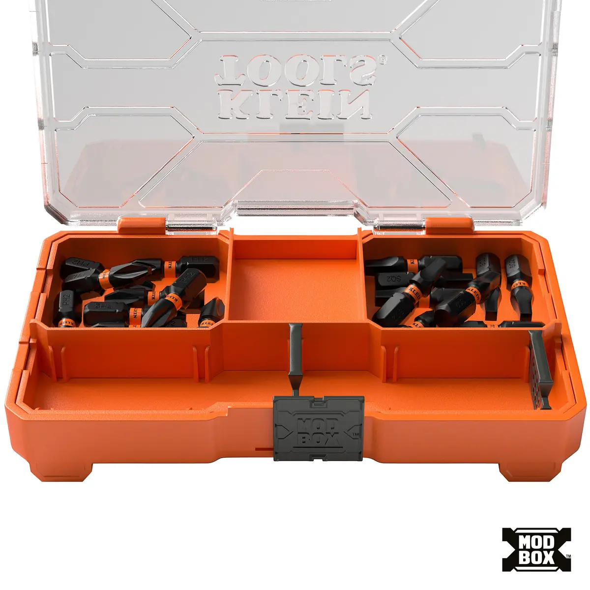 Klein Tools 33002S Slim Proflex Impact-Rated Bit Set, Phillips #2 And Square #2, 20 Pc. 1