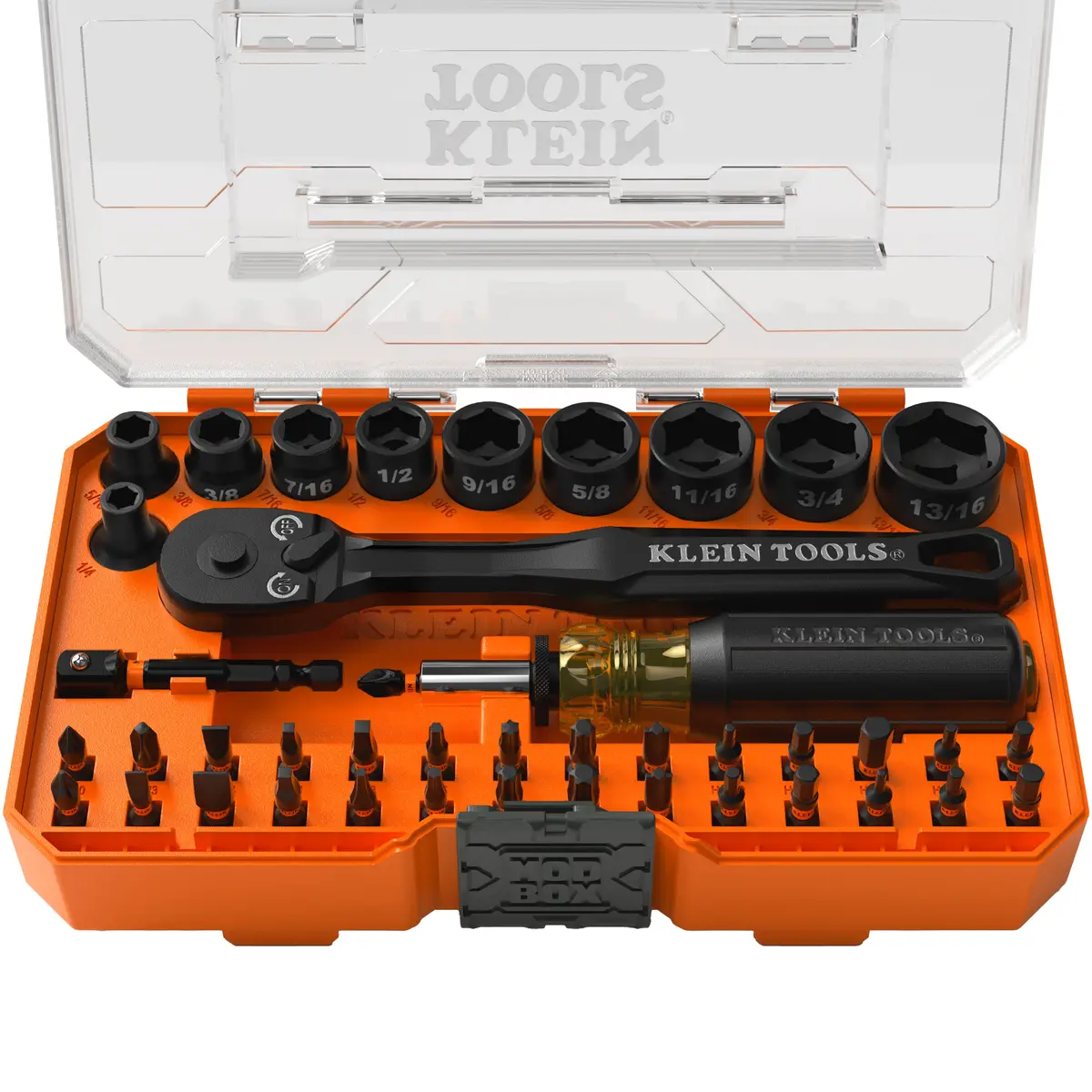 Klein Tools 33806 Proflex Impact Driver Bit And Socket Set, Sae, 43 Pc. 1