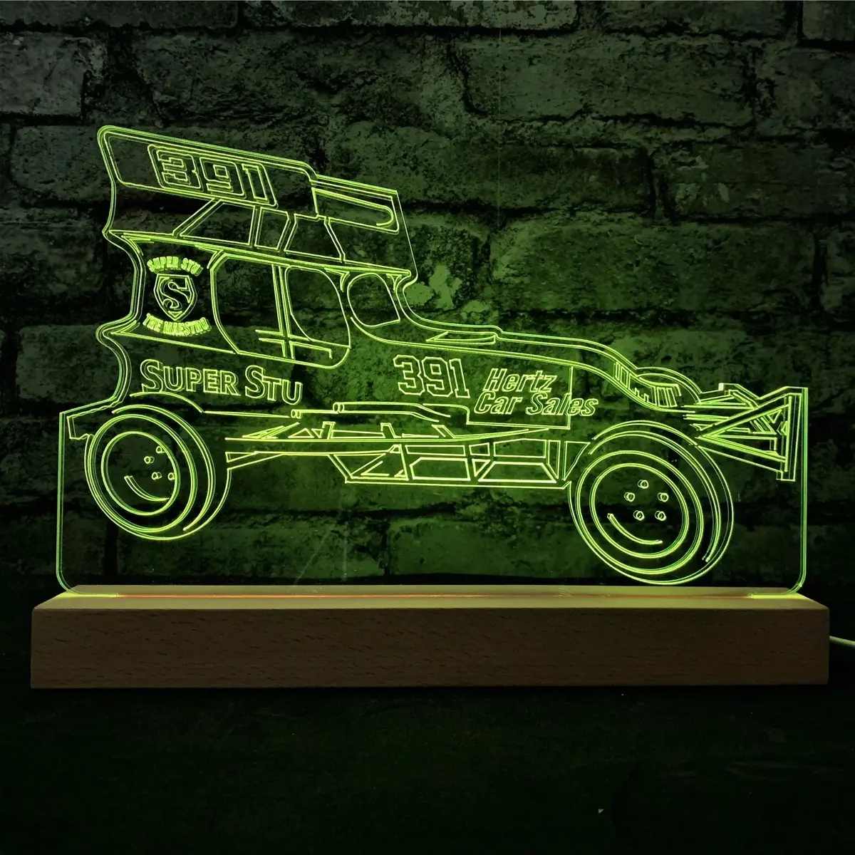 #391 Super Stu - 'The Maestro' Night Light - Stu Smith Hertz Car 1
