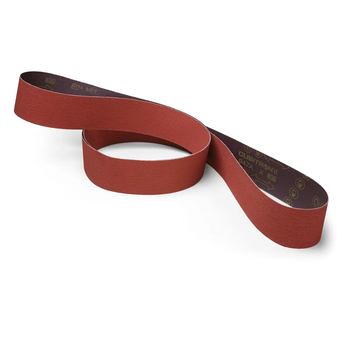 3M Cubitron Ll Cloth Belt 947A, 60+ X-Weight, 1/2 In X 12 In,Fabri-Lok 1