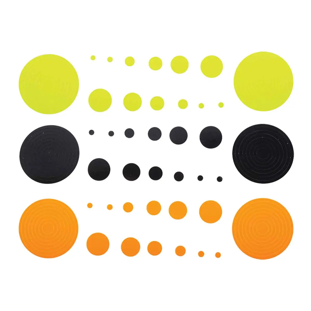 Specialty Super Circles & Dots (Black/Orange/Yellow) 1