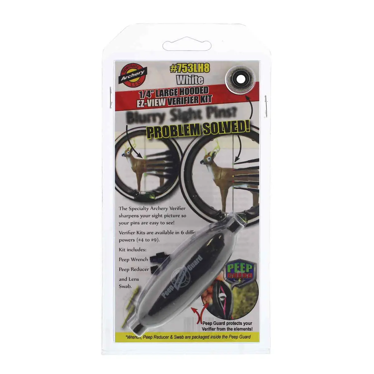 Specialty 1/4" Large Hooded Ez-View Verifier Kit 6