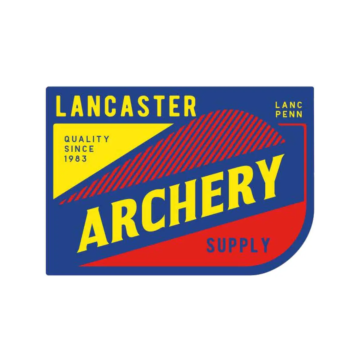 Lancaster Archery Supply Fletching Sticker 1