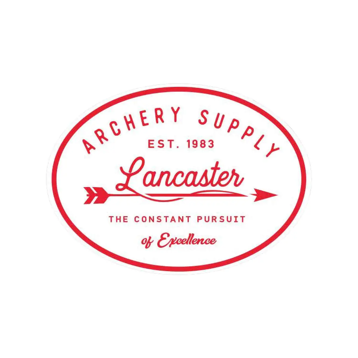Lancaster Archery Supply Oval Sticker 1