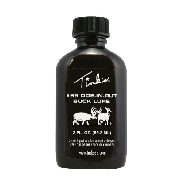 Tink's #69 Doe-In-Rut Buck Lure Glass Bottle 1