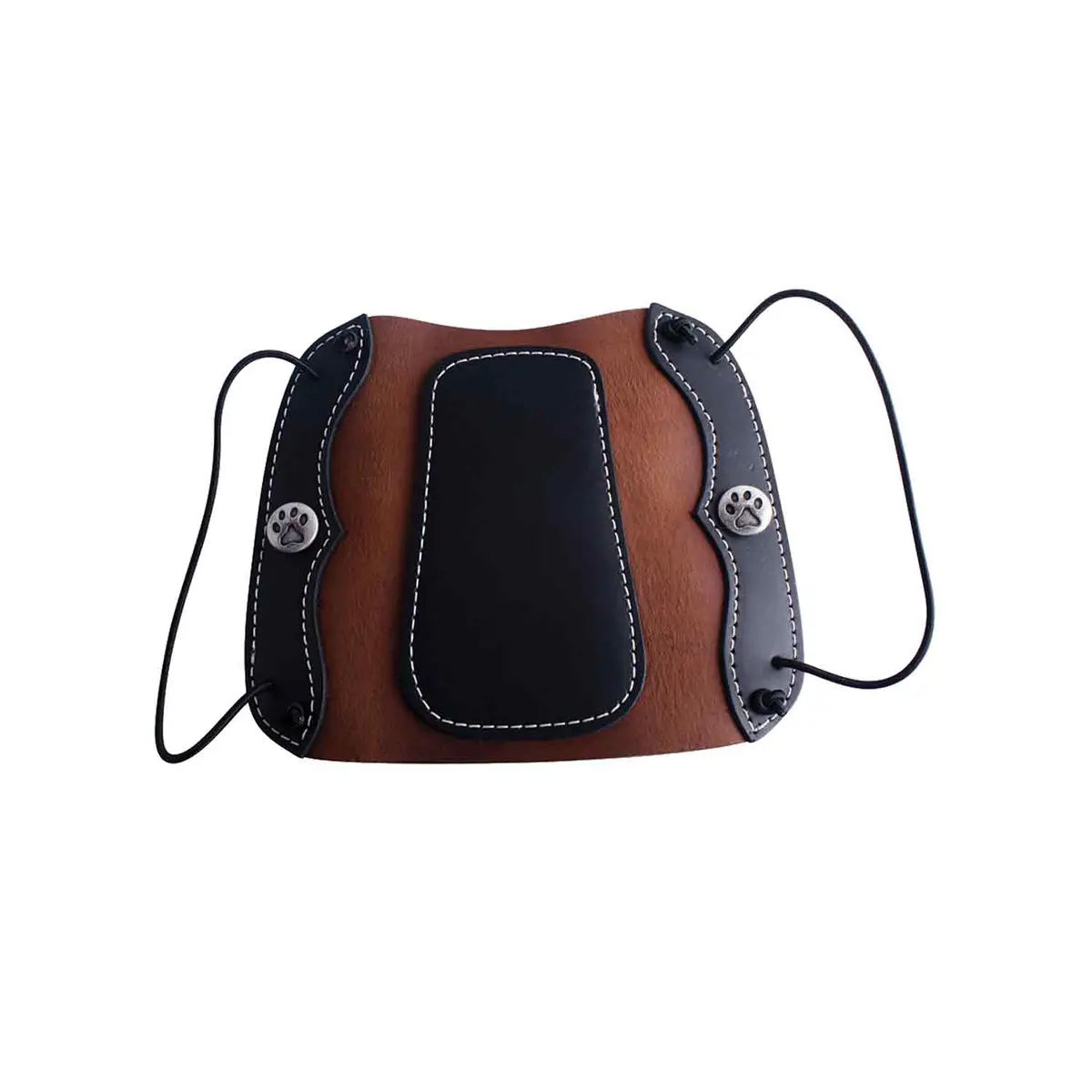 Vista Deluxe Traditional Hunter Leather Armguard W/ Elastic 1