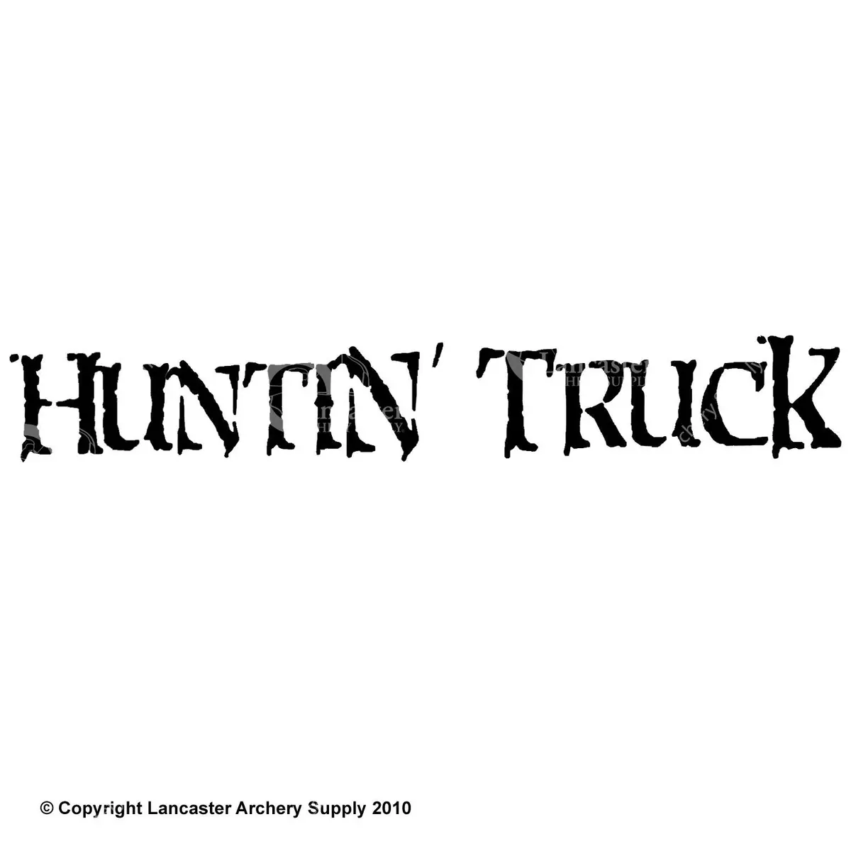 Outdoor Decals - Small Huntin' Truck Decal 1