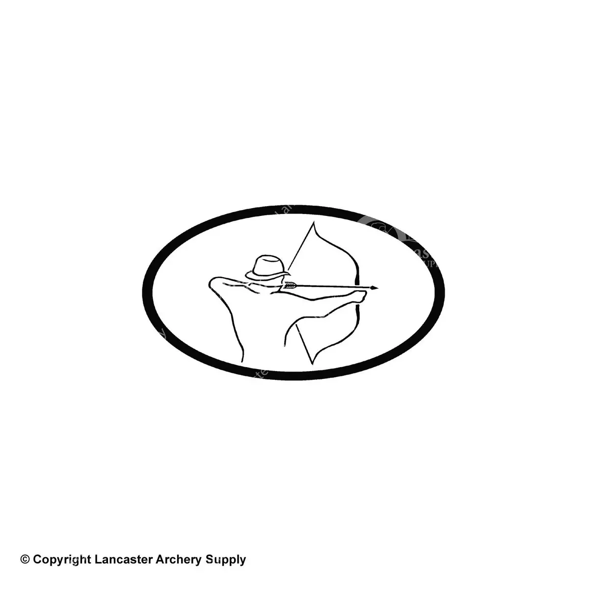 Outdoor Decals - Traditional Archer Oval 1