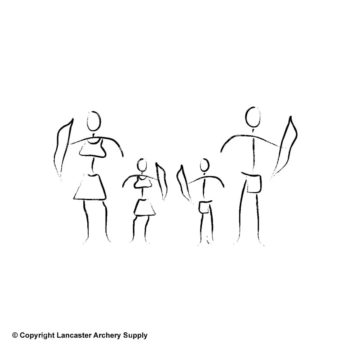 Outdoor Decals - Archery Family 1