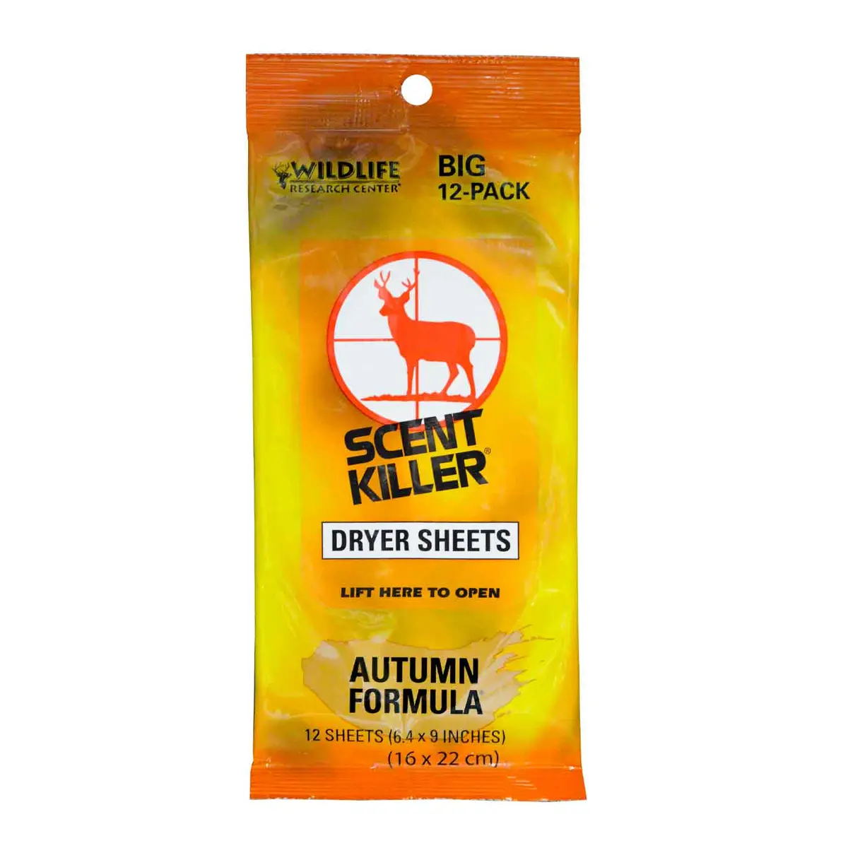 Wildlife Research Center Scent Killer Autumn Formula Dryer Sheets 1