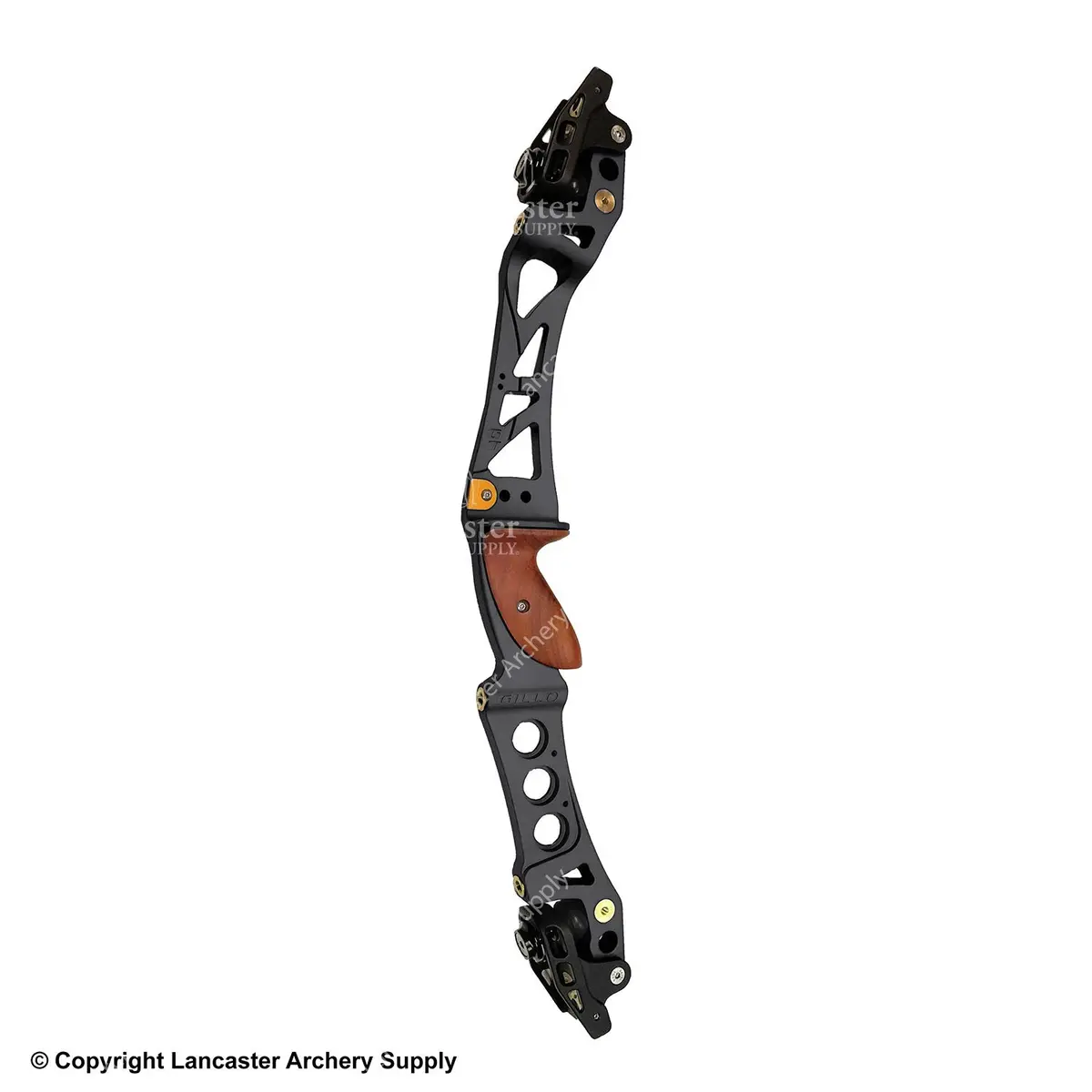 Gillo Gt 25In Ilf Target Recurve Riser With Adjustable Limb Pockets Lux-Black/Grey-Rh (Open Box X1045941) 1