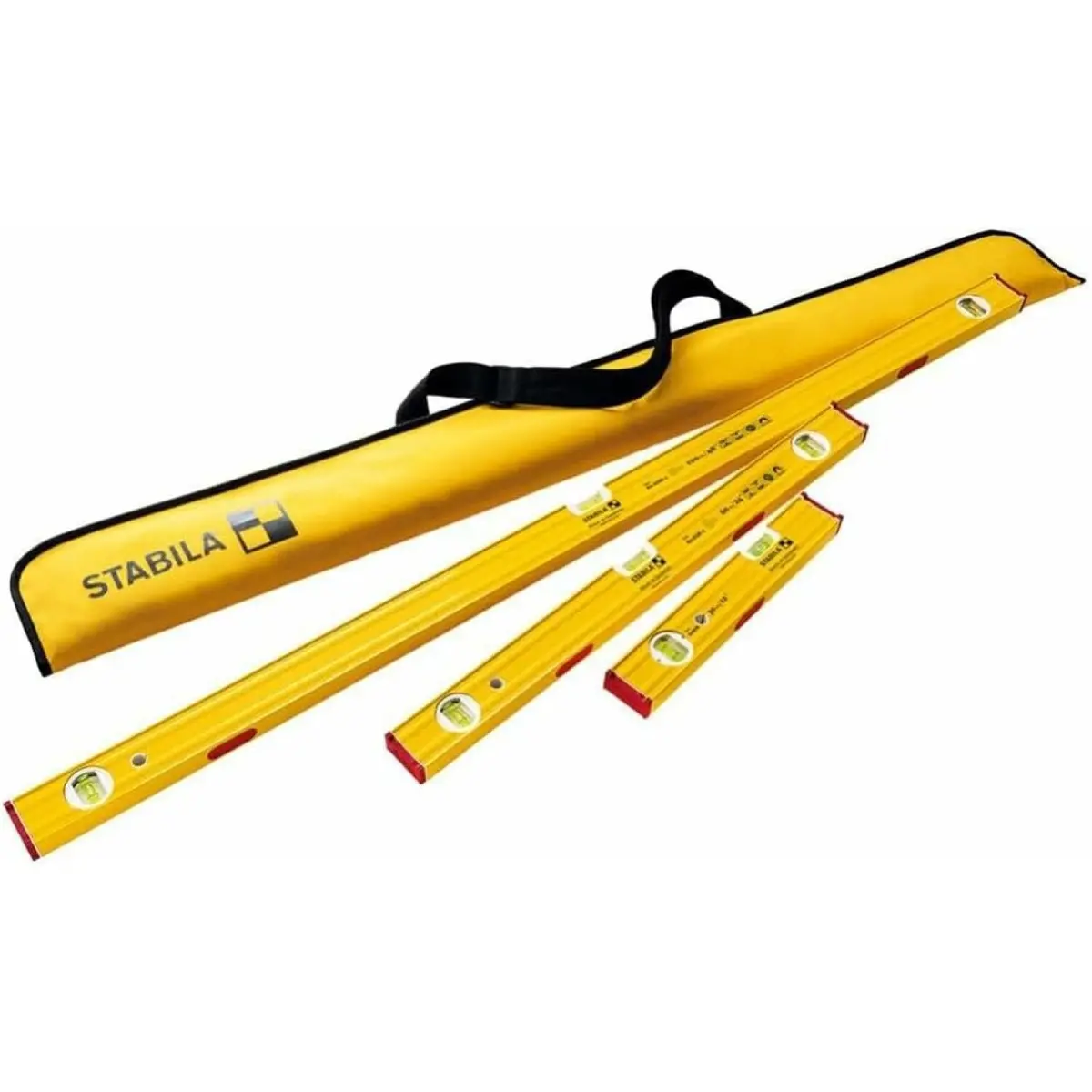 Stabila 29940 Pro Set 12", 24", & 48" Type 80 Asm-2 Levels Set & Case 1