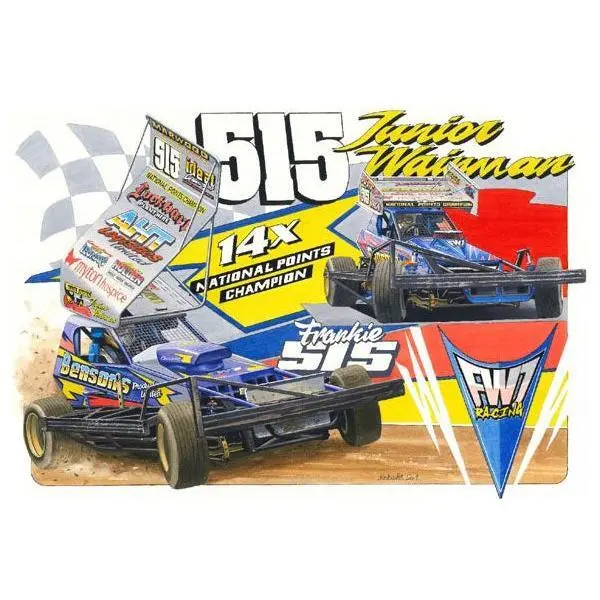 Brisca F1 Sticker #515 Frankie Wainman Junior Tarmac And Shale Cars 1