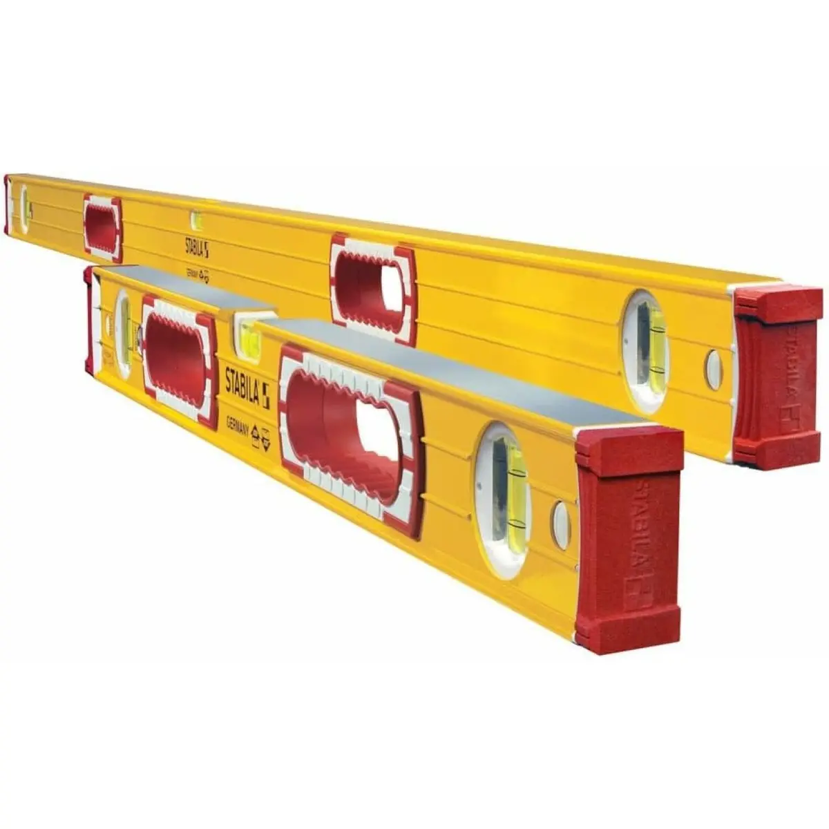 Stabila 37832 Spirit Levels, Type 196 Tiler Set 58" And 32" 1