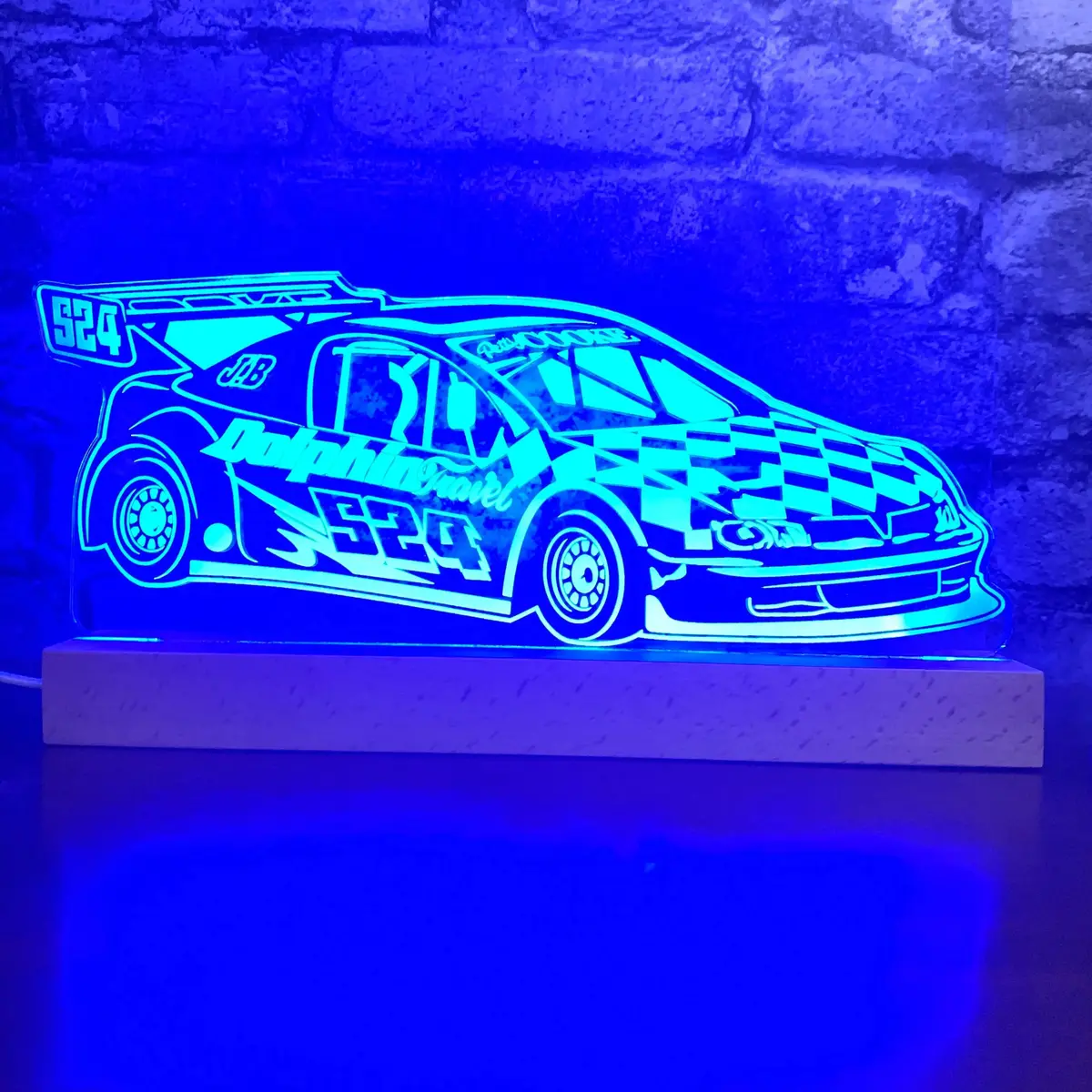 #524 Perry Cooke National Hot Rod Night Light 1