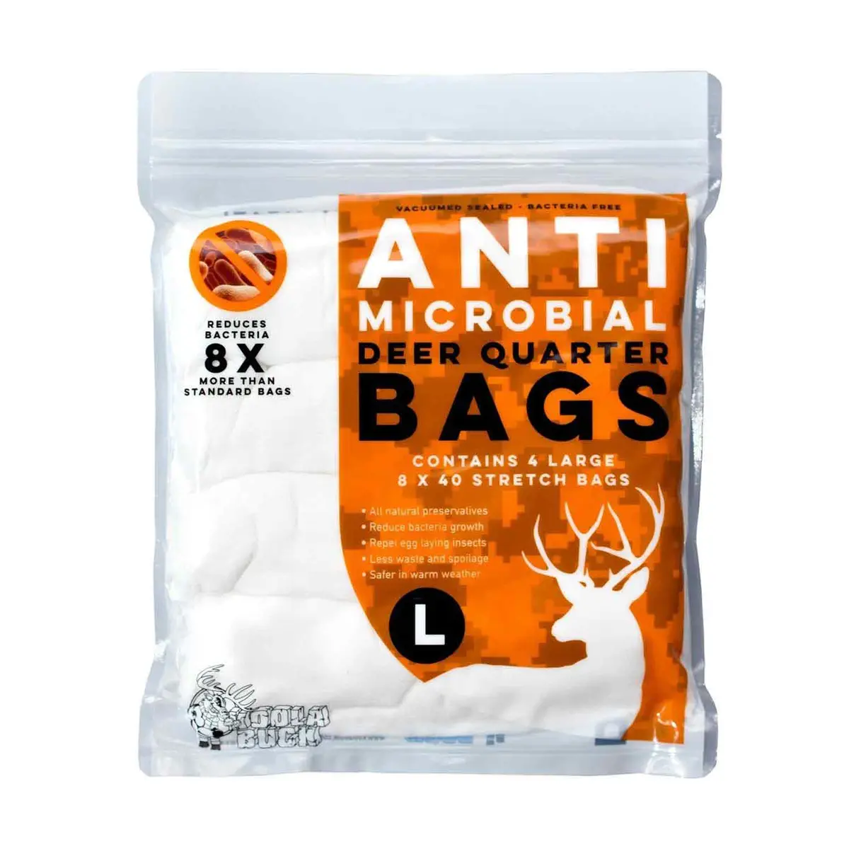 Koola Buck Anti-Microbial Elk Quarter Game Bags Xl 1