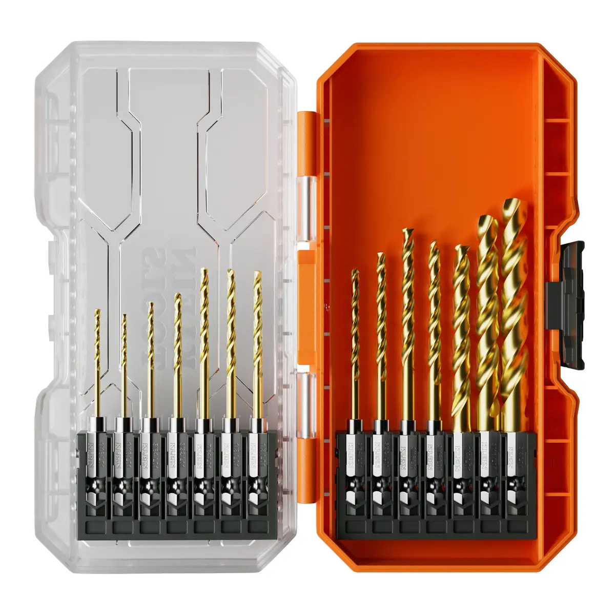 Klein Tools 53614 Titanium Drill Bit Set, 14 Pc. 1