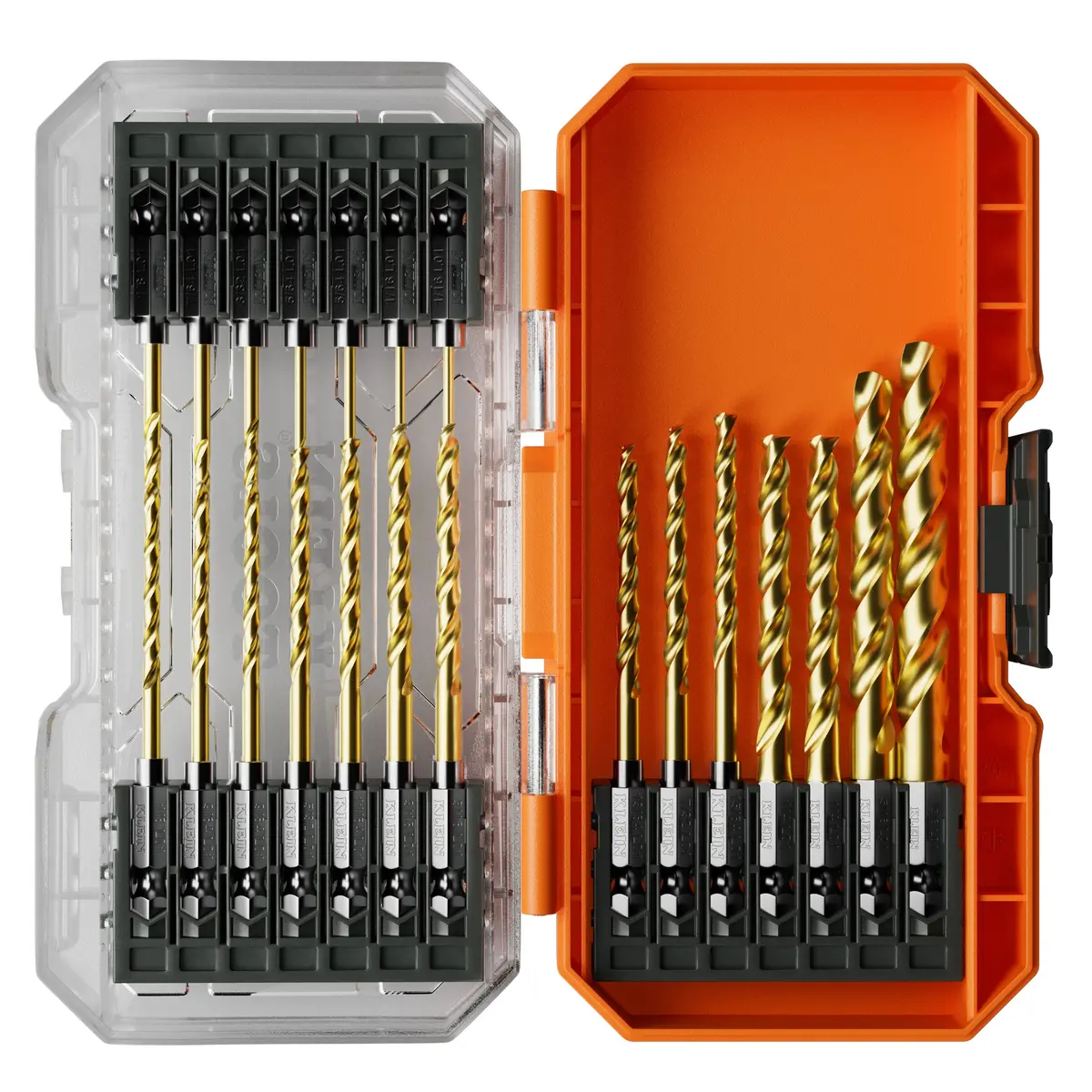 Klein Tools 53621 Titanium Drill Bit Set, 21 Pc. 1