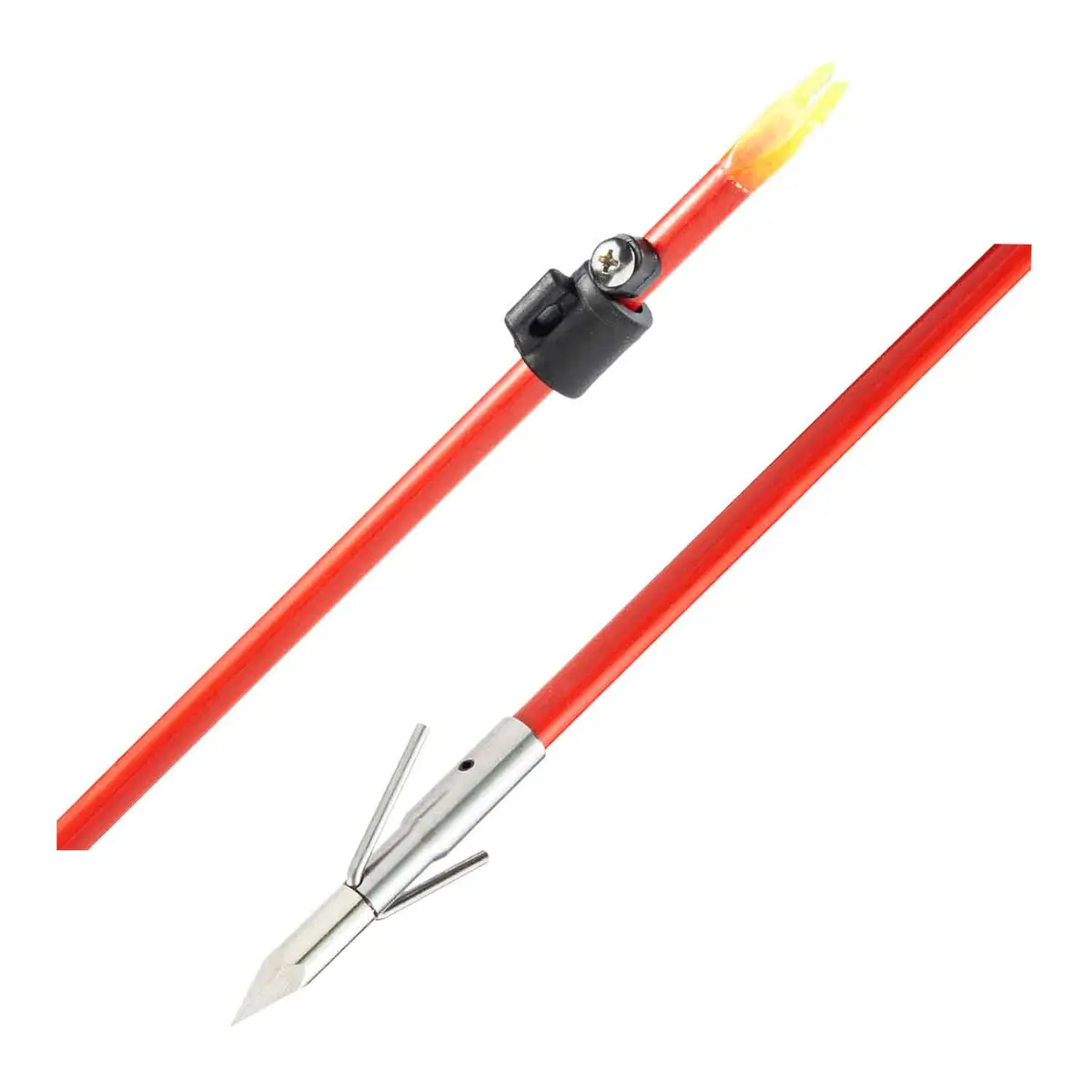 Cajun Red Fiberglass Arrow W/ Piranha Xt Point 1