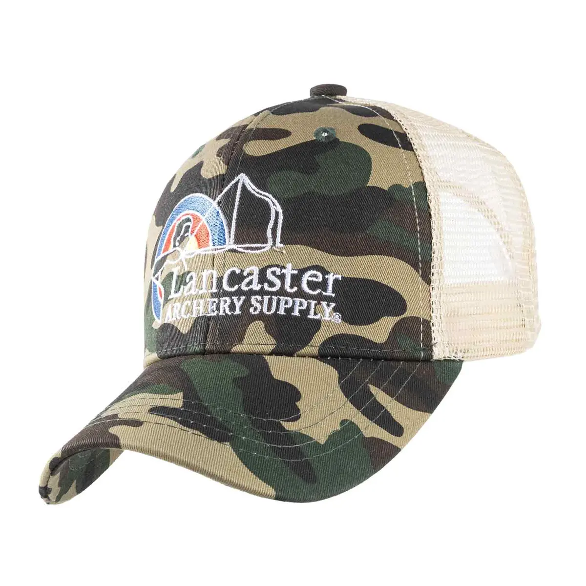 Lancaster Archery Supply Army Camo Trucker Cap 1