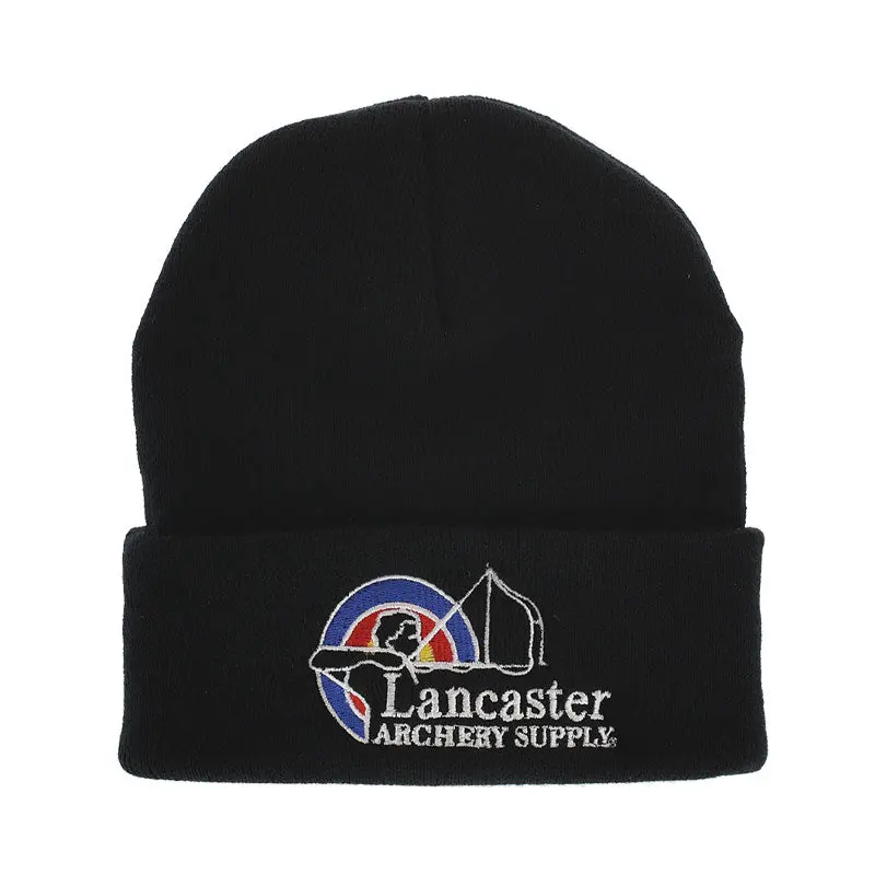 Lancaster Archery Supply Black Knit Beanie 1