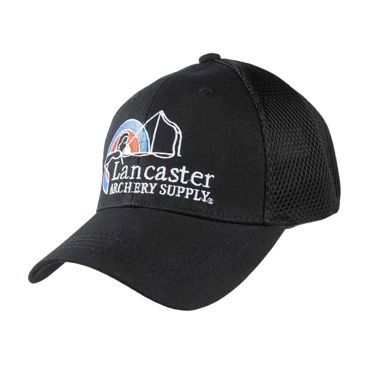 Lancaster Archery Supply Black Flex Fit Fitted Hat 1