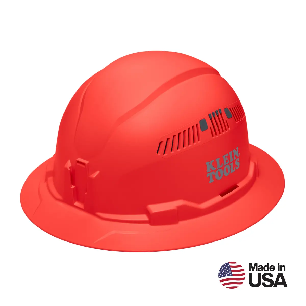 Klein Tools 60861Br Hard Hat, Vented, Full Brim Style, Orange 1