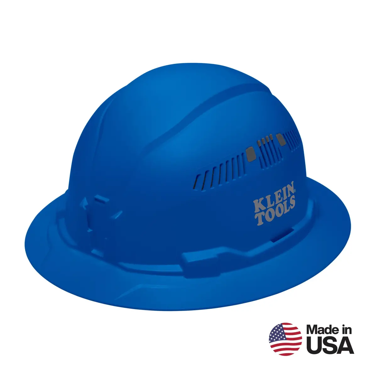 Klein Tools 60871Br Hard Hat, Vented, Full Brim Style, Blue 1