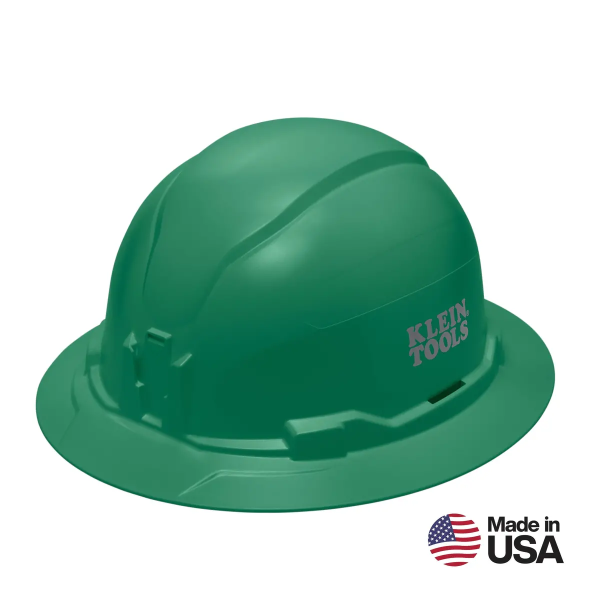 Klein Tools 60940 Hard Hat, Non-Vented, Full Brim Style, Green 1